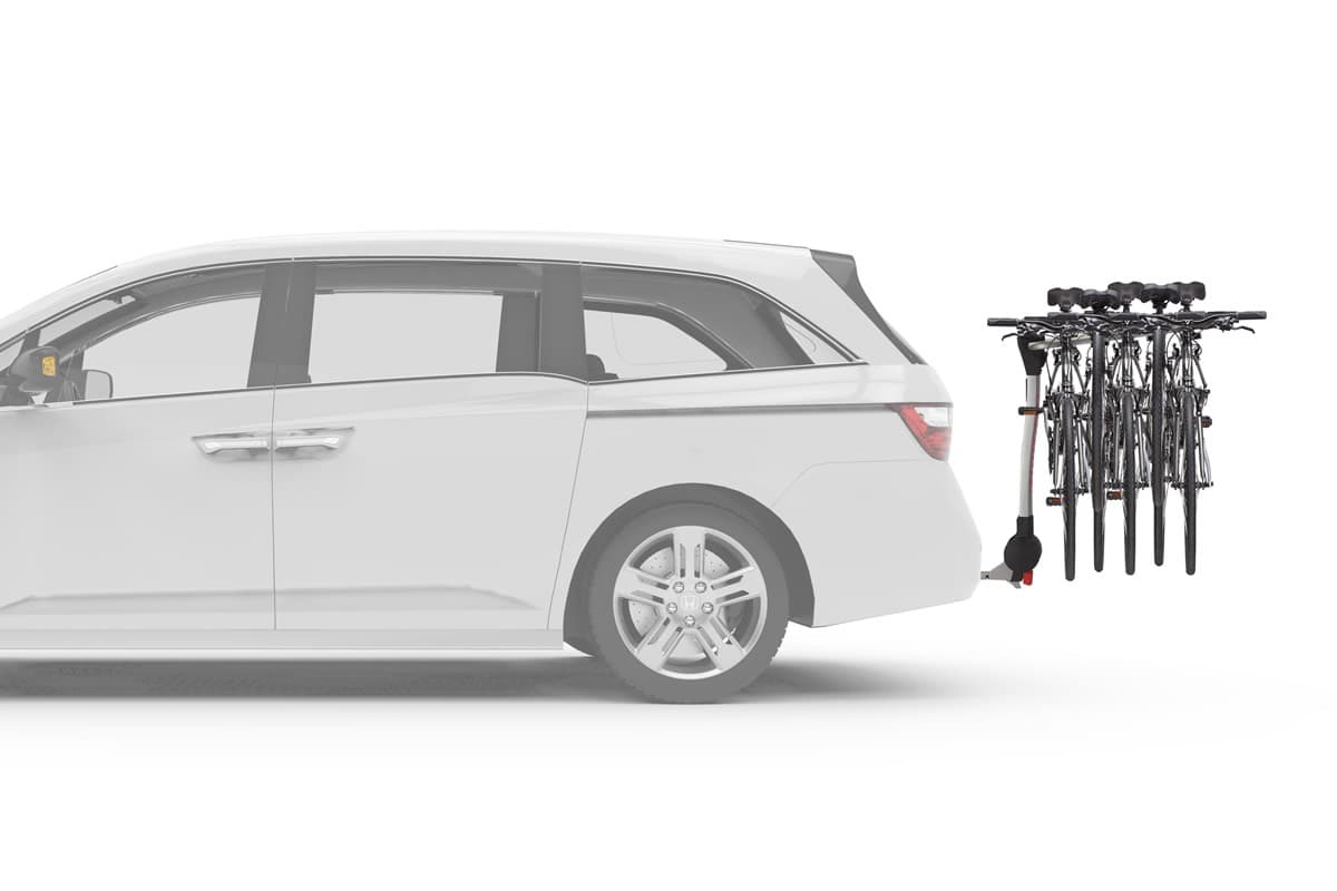 Bike rack mounted on a vehicle for a Syracuse Utah rental